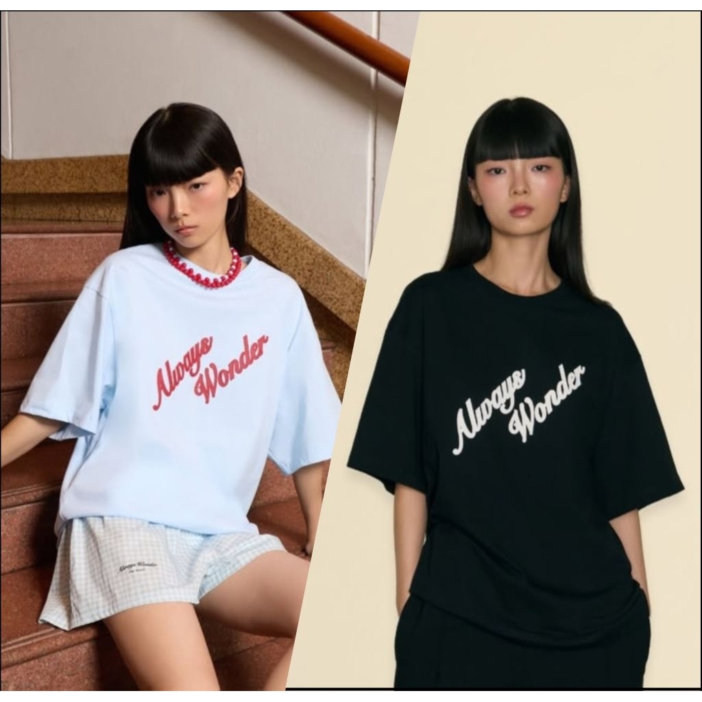 เสื้อยืดพร้อมส่ง Always Presense Oversized Tee Size M <Alwayswonder100%>