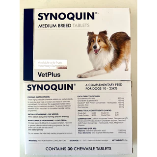 Synoquin large บำรุงข้อกระดูกสำหรับสุนัข 25 kgขึ้นไป แบบเม็ดเคี้ยว