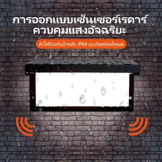 Ofeel ไฟโซล่าเซลล์ โคมไฟติดผนัง โคมไฟนอกบ้าน LED โคมไฟติดผนังแบบเซ็นเซอร์อย่างง่าย IP67 Solar Light