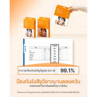 BLCA Block&Care แมสก์กันแดดไฮโดรเจล Hydrogel Collagen Mask Pack UPF50+ แบรนด์แท้จากเกาหลี (สินค้าอยู่ไทย พร้อมส่งทันที)