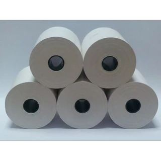🚀ส่งไว🚀 กระดาษพิมพ์ใบเสร็จ ใบเสร็จ ขนาด 57x50mm 10 ม้วน ไม่มีแกน/มีแกน
