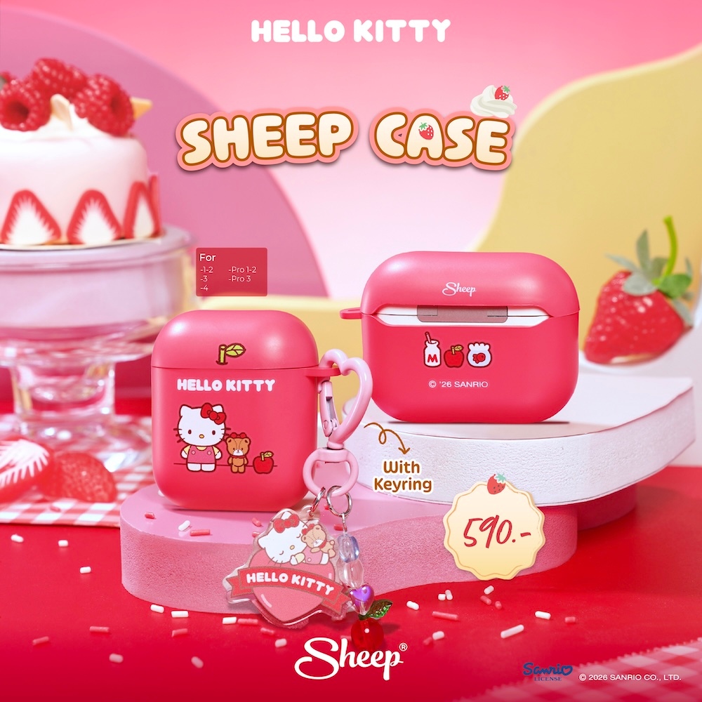 [For Airpods  Hello Kitty] Hello Kitty Collection เคสสำหรับAirpods กันกระแทก ลายHello Kitty ฟรีKeychain พวกกุญแจสายห้อย