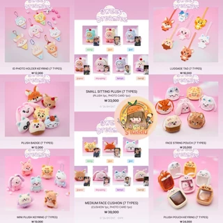 [พร้อมส่ง] SWEET Dreamiez POP-UP 🍰 SMALL SITTING PLUSH/MEDIUM FACE CUSHION/MINI PLUSH KEYRING/PLUSH POUCH/BADGE/TAG