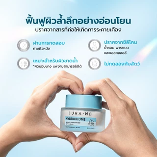 CURA-MD Hydrobiome Moisturizer Soft Cream 50 ml. คูร่า เอ็มดีซอฟท์ครีม เติมคอลลาเจน ฟื้นเกราะผิวขั้นสุด