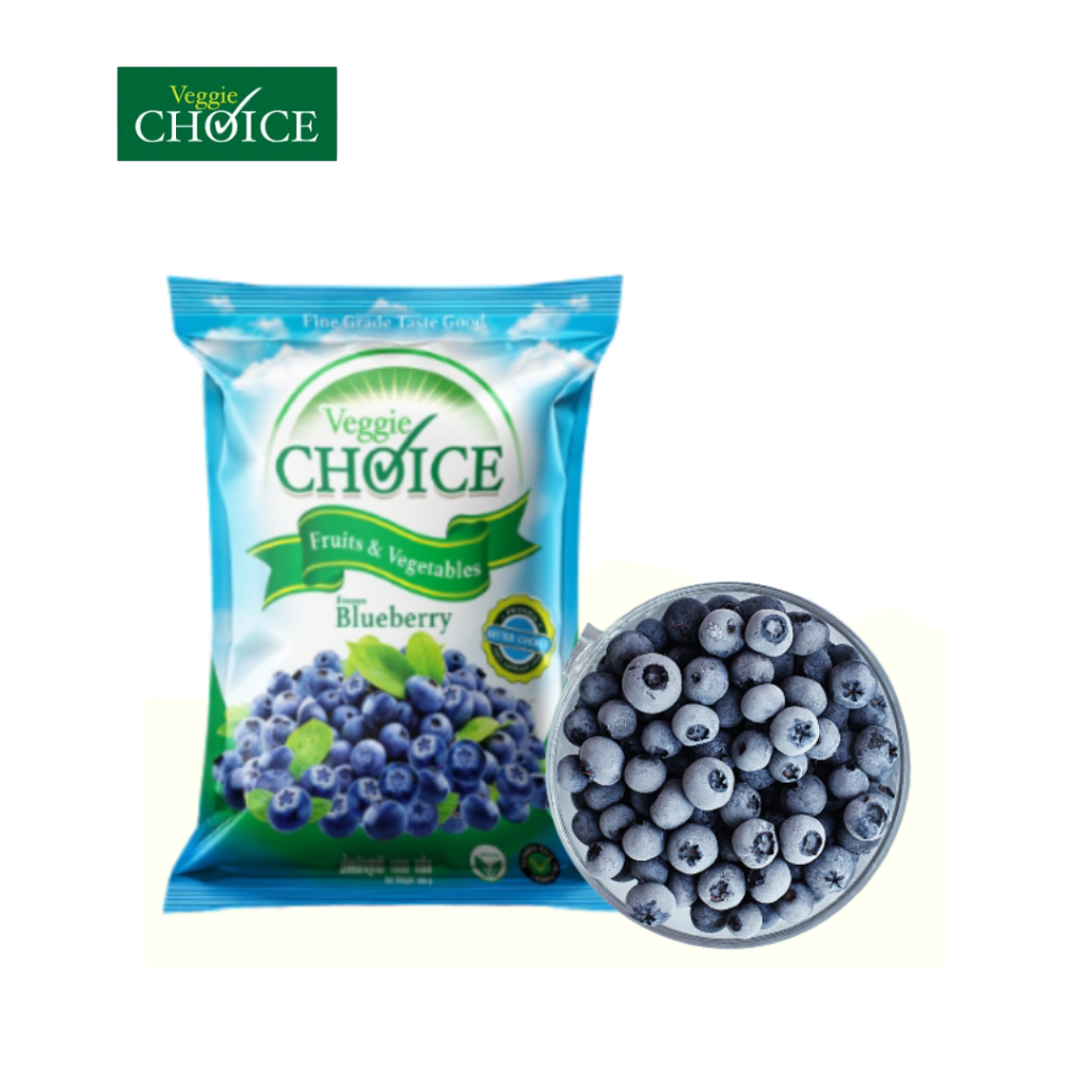 [จัดส่งรถเย็น] บลูเบอร์รี่แช่แข็ง เวจจี้ ชอยซ์ GRADE A (Frozen BLUEBERRY) / 1KG.