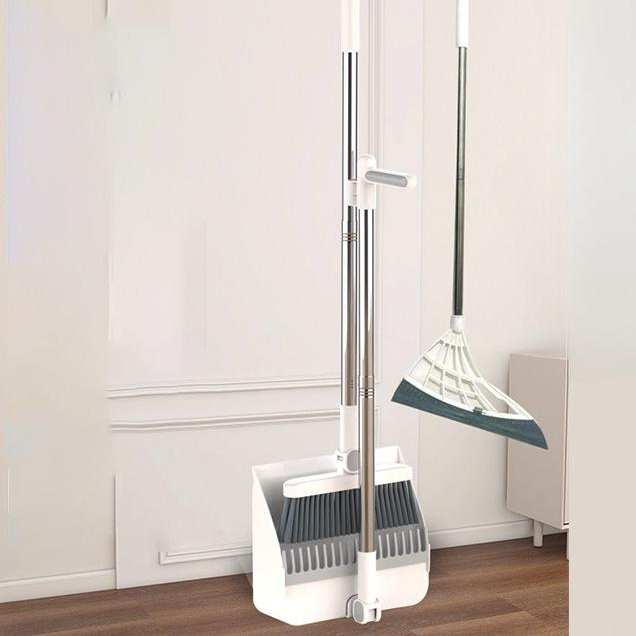 Sp ชุดไม้กวาด หมุนได้ มีแปรงในตัวพร้อมที่ตักขยะ YF-1157