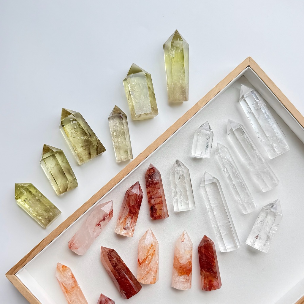 Tower SALE ✨ Citrine I Clear Quartz I Hematoid Quartz