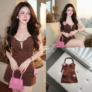 Set (2)ชิ้น เสื้อ+กระโปรงน้ำตาลช็อกโกแลต (ทักแชตสอบถามสต็อกก…