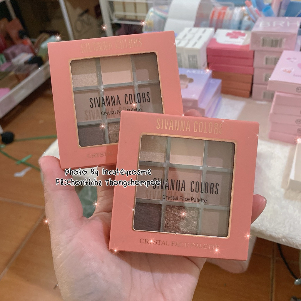 Sivanna Crystal Face Palette อายแชโดว์