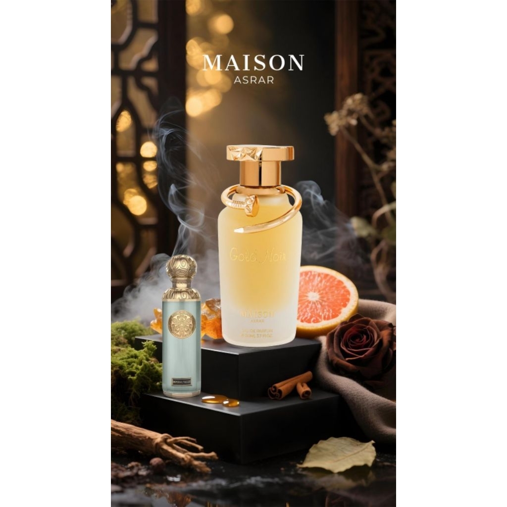 Gold noir perfume by maison asrar original arabic perfume 100ml