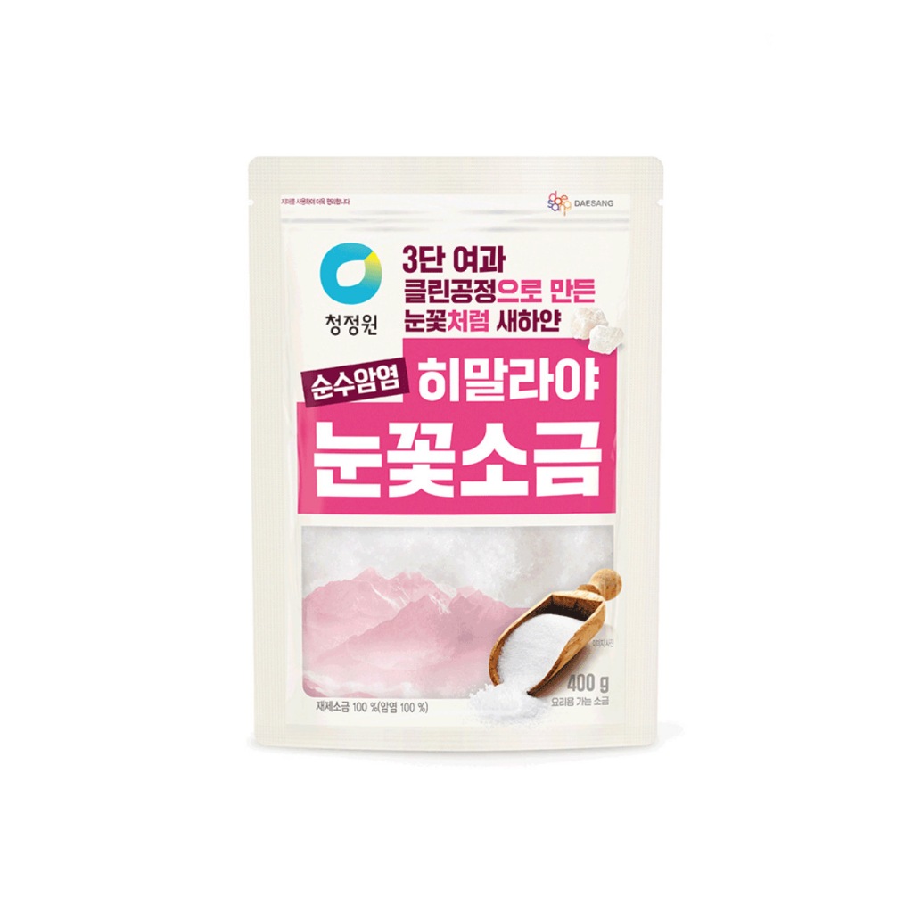 [ของแท้] 히말라야눈꽃소금 Chungjungone Himalaya White Salt (เกลือหิมาลายันสีขาว) 400g