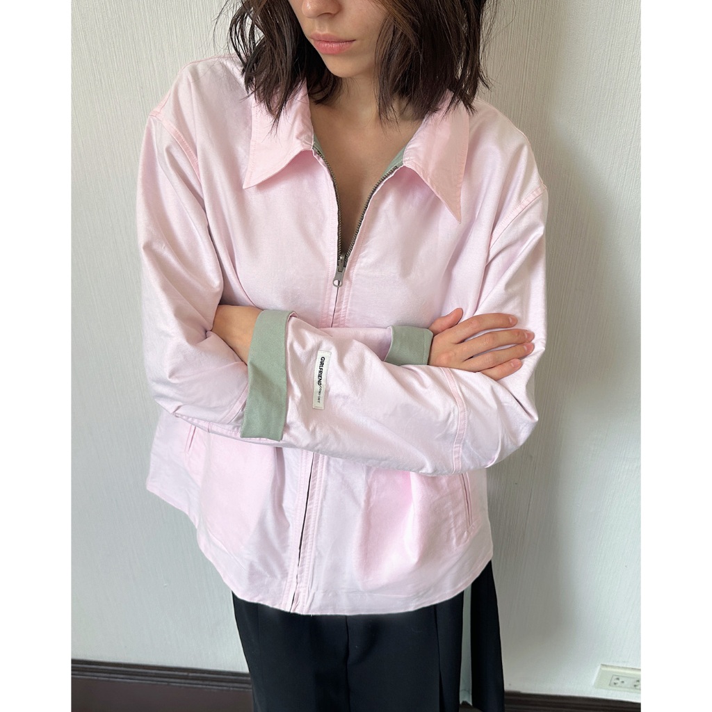 Girlfriend Comfort - G.C. Reversible Jacket - แจ็กเก็ตผ้าทวิลล์ใส่ได้สองด้าน (มีให้เลือก 2 สี)