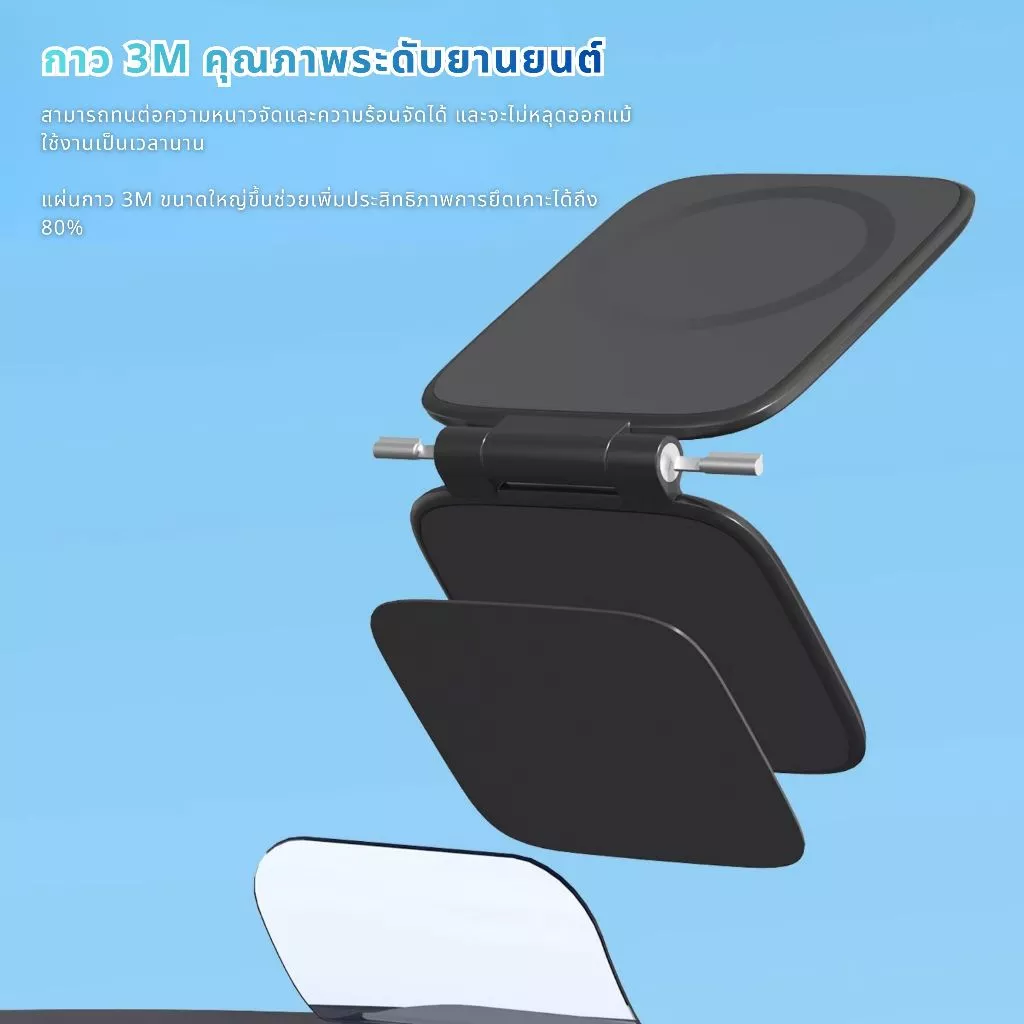 ที่วางโทรศัพท์แบบแม่เหล็กสําหรับรถยนต์ ที่วางโทรศัพท์ในรถยนต์ ติดคอนโซลรถในรถยนต์ ยึดแน่น ไม่หลุดง่าย แบบพกพา thumbnail 6