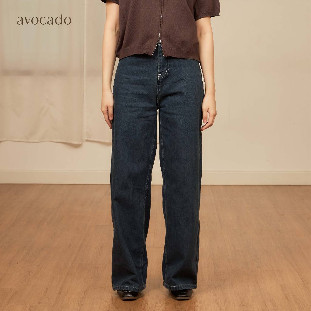 avocado - boulder jeans กางเกงยีนส์ทรงกระบอก I มีไซส์ S-XL