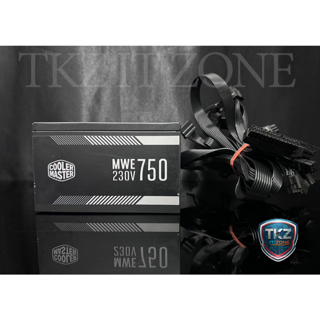 เพาเวอร์ซัพพลาย(power supply) Cooler master MWE 230v 750w (650w 80+WHITE)