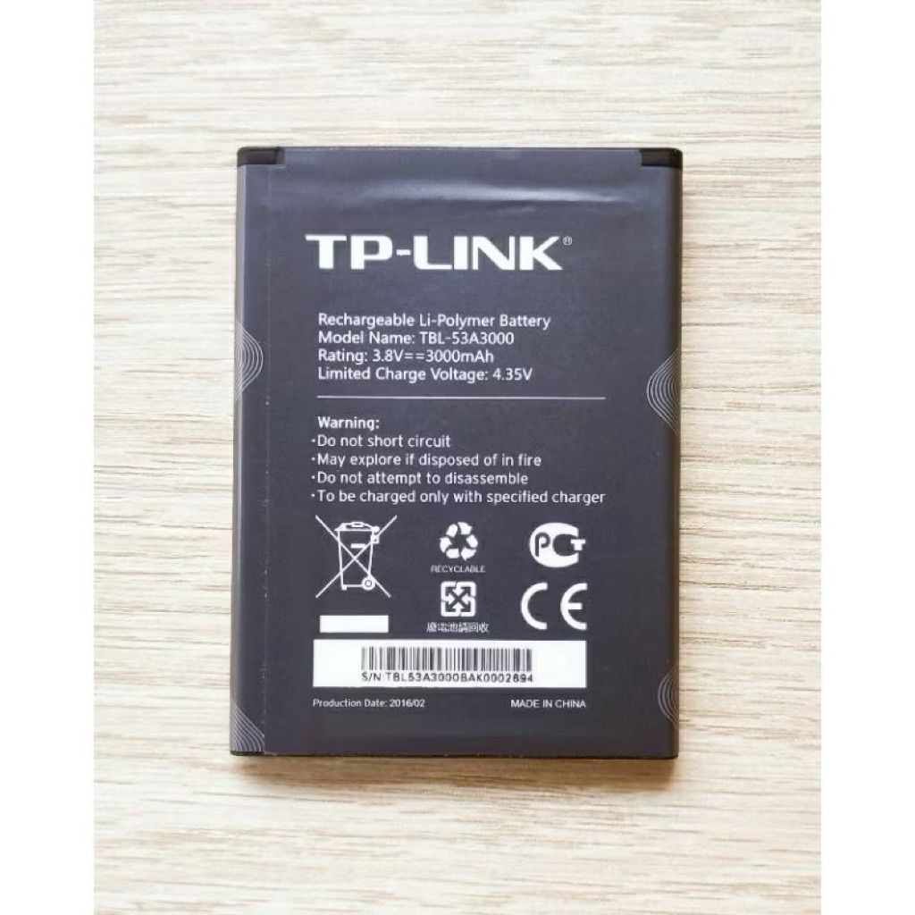 TBL-53A3000 TBL-53B3000 แบตเตอรี่สำหรับ TP-LINK WIFI MiFi M7650