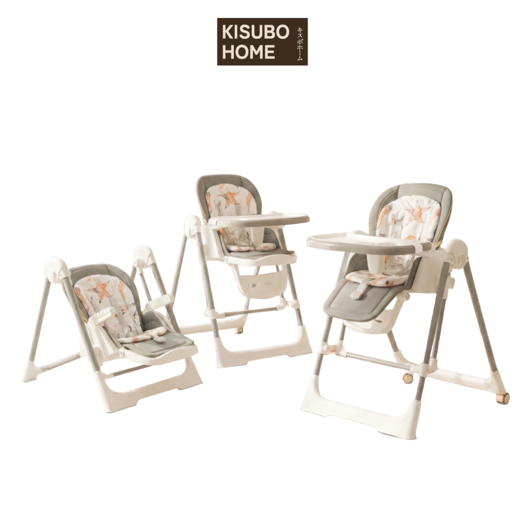 [โค้ดNEWJUL13ลด13%] Kisubo Home เก้าอี้กินข้าวเด็ก Multifuction เก้าอี้กินข้าวเด็ก ปรับระดับได้