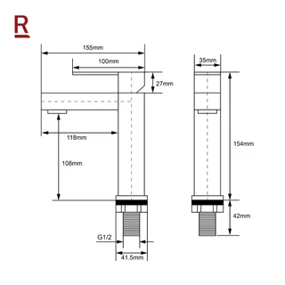 Rasland A121-MT-4799 A121-CR-4567 A121-BK-6886 ก๊อกล้างหน้าน้ำเย็นสายน้ำฟูนุ่ม มินิมอล วัสดุสแตนเลส 304 มีตัวเลือก 3 สี