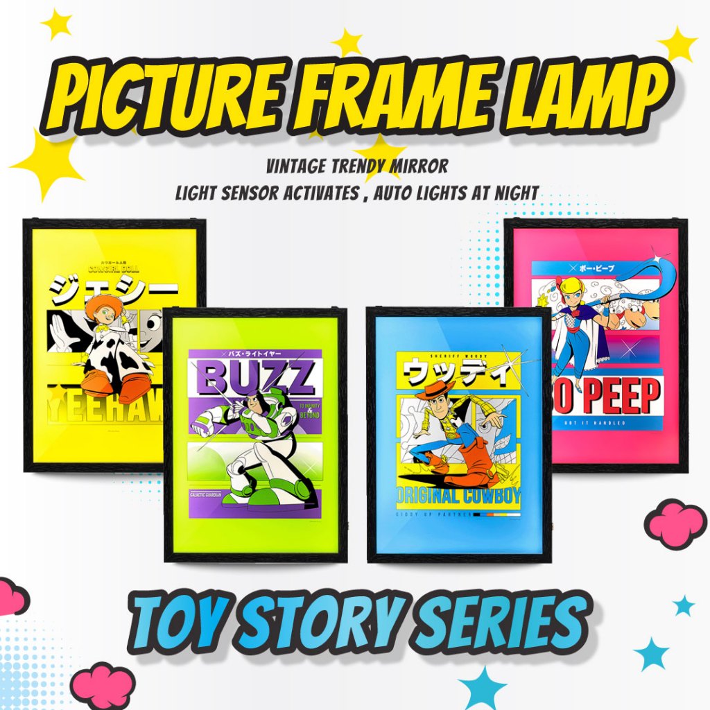 Toystory Picture Frame Lamp By Martube โคมไฟตั้งโต๊ะ ลายทอยสตอรี่ รับประกัน 1 ปี