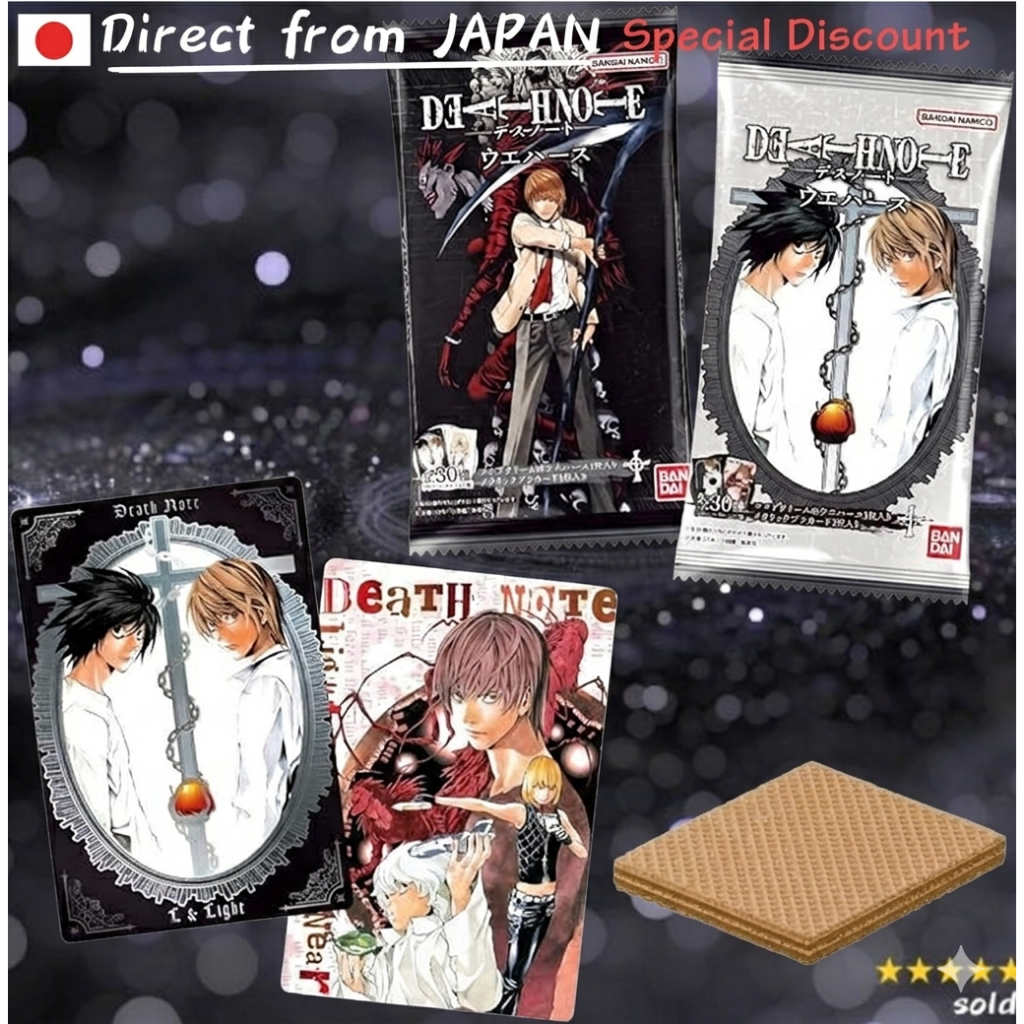 ​DEATH NOTE Wafer - 20-Pack Box (Shokugan / Trading Card Wafer)【Direct from Japan】