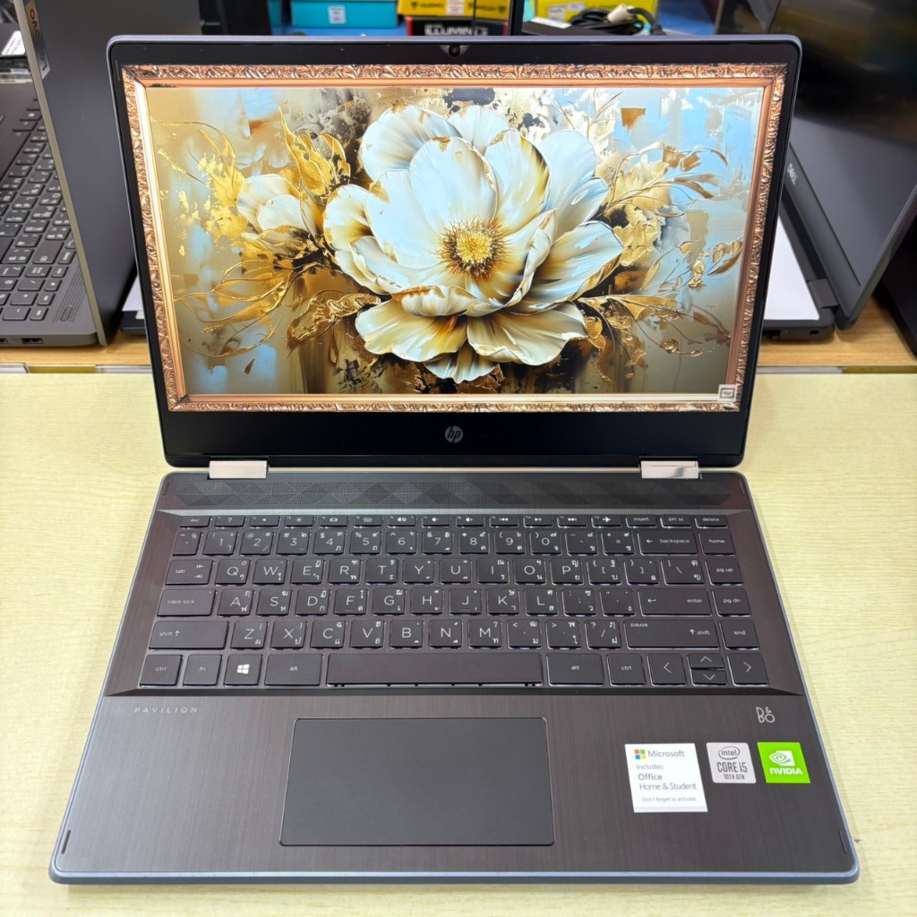 HP  PAVILION  X360  14 - DH1060TX  Notebook แบบฝาพับ  360  องศา  หน้าจอ  TOUCH  SCREEN  สภาพเครื่อง 