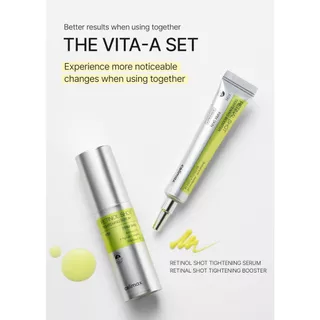 【1 แถม 1】Celimax The VITA-A Retinal Shot Tightening Booster 15ml & 30ml บูสเตอร์กระชับผิวด้วยการฉีดเรตินา