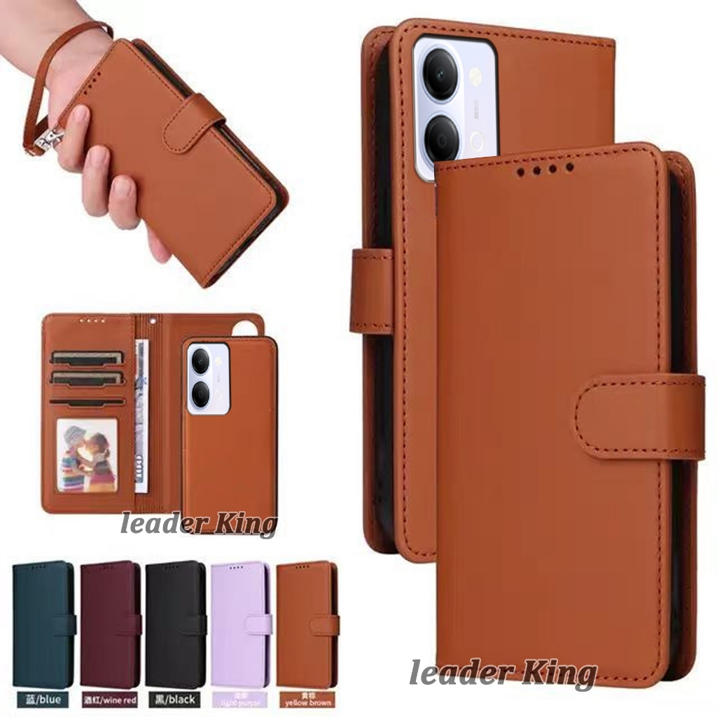 เคสฝาพับ มีล็อค สำหรับ VIVO Y05 Y21D Y31 Y04 Y03 Y200 Y300 V27PRO/V27 5G/Y53/Y55/Y71/Y81/Y81I/Y83/Y85/V9 Boss