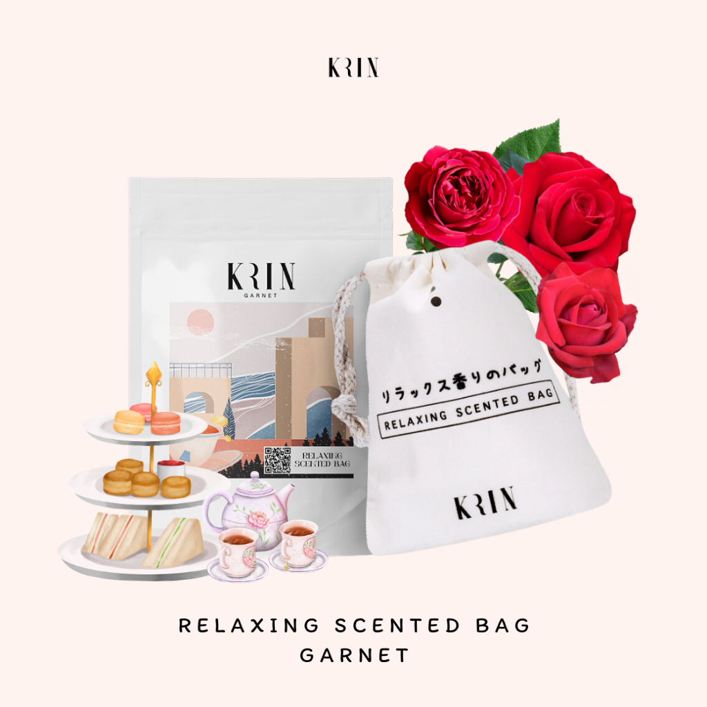 Krin Relaxing Scented Bag Garnet. (ถุงหอมปรับอากาศ กลิ่น การ์เนต)