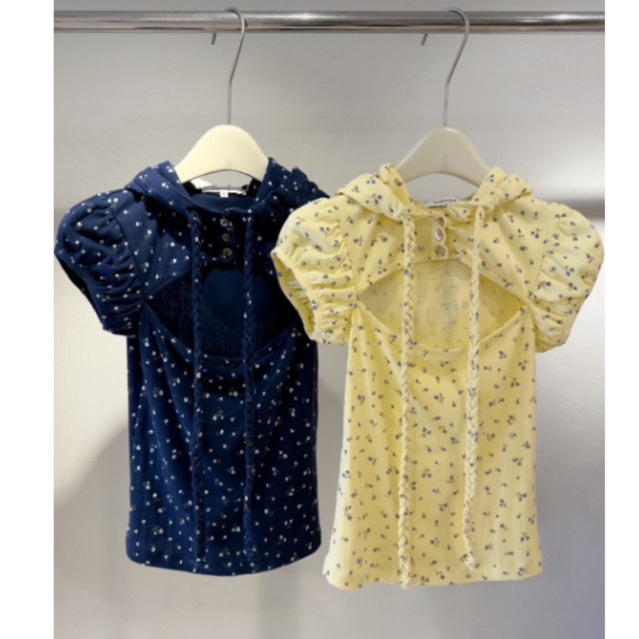 พร้อมส่ง Mamavirus Florette Top สีน้ำเงิน