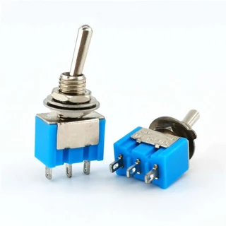 สวิทช์โยกเสาเดี่ยว on of /on of on/on on) ใช้ไฟได้ถึง 120V 6A สวิตซ์โยกขนาดเล็ก 1/4 นิ้ว