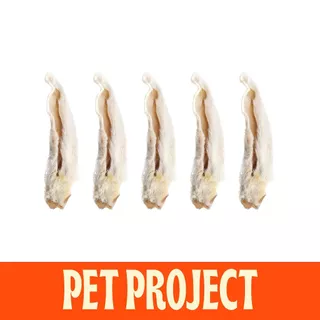 Pet Project หูกระต่ายอบเเห้ง Dehydrated Rabbit Ears 100% Natural