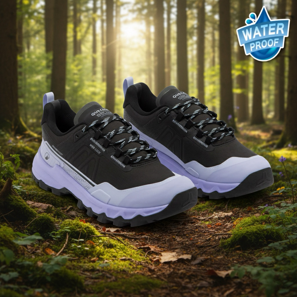 รองเท้าเดินป่ากันน้ำสำหรับผู้หญิง “มีไซส์ 36-41” รุ่น MH500 Light (สีม่วง)