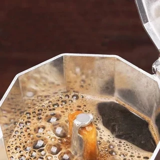 ☕☕☕Moka Pot มอคค่าพ็อต กาต้มกาแฟสดพกพา หม้อต้มกาแฟ 50/100/150/300/450/600ML=1/2/3/4/5/6 ถ้วย