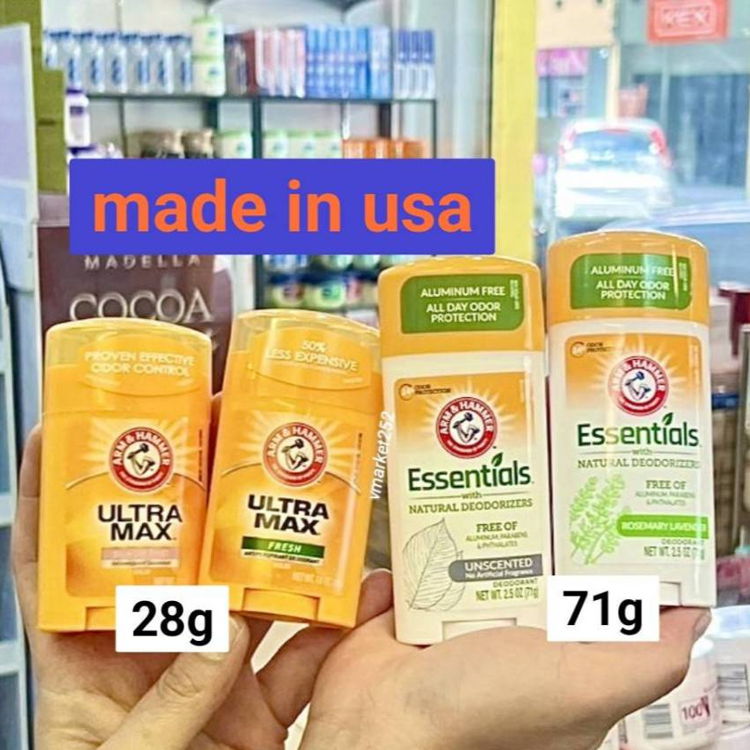 EXP.2027 ของแท้ Arm & Hammer Deodorants (28 g) ดีโอสติ๊กระงับกลิ่นกาย made in usa