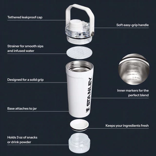 แก้ว Stanley THE ACTIVATE SHAKER BOTTLE | 20 OZ รุ่นฝาใส