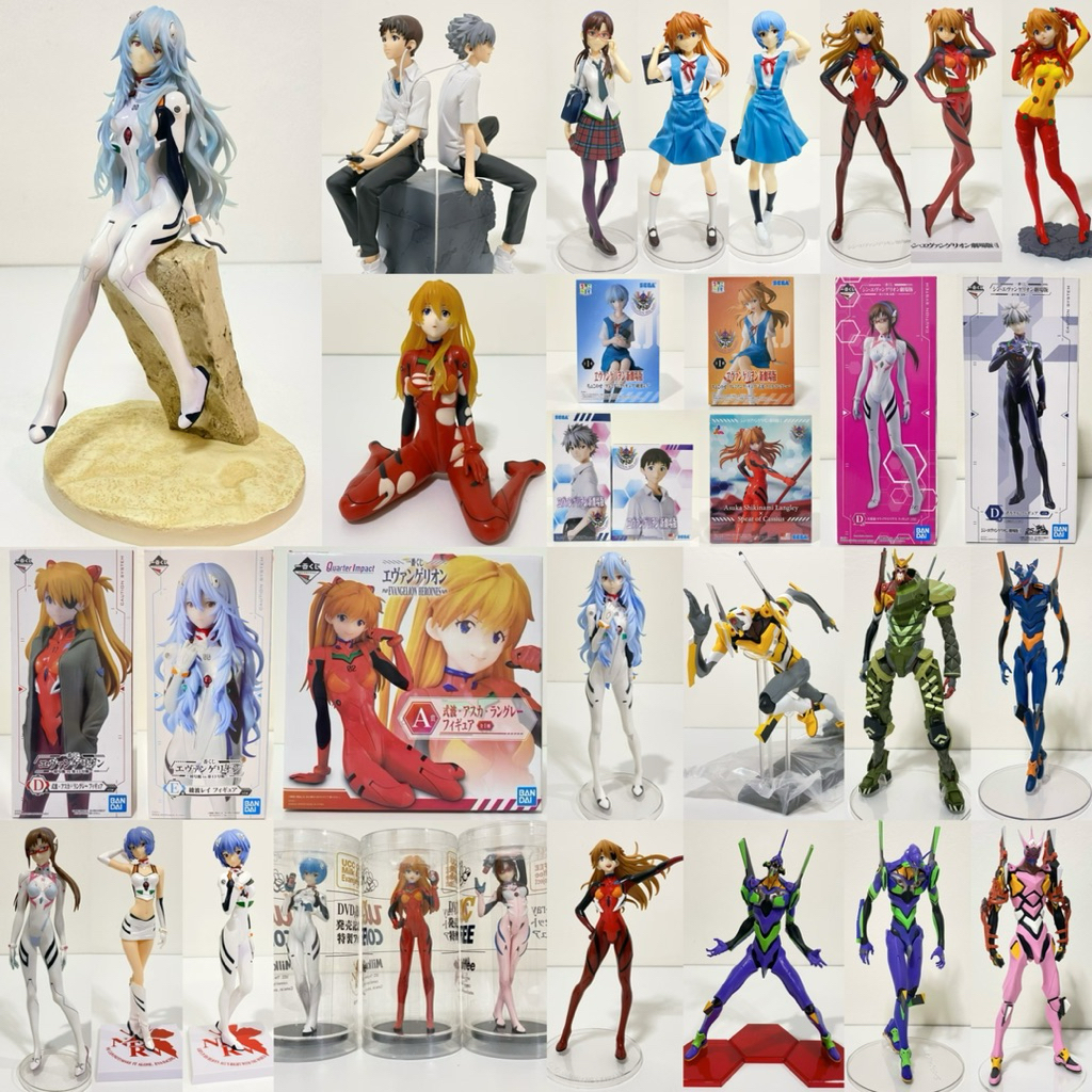 [พร้อมส่ง/มือ1-2/ของแท้] รวมฟิกเกอร์ อีวานเกเลี่ยน Evangelion Rei, Asuka, Mari, Shinji, Kaworu เรย์ อาสึกะ มาริ ชินจิ
