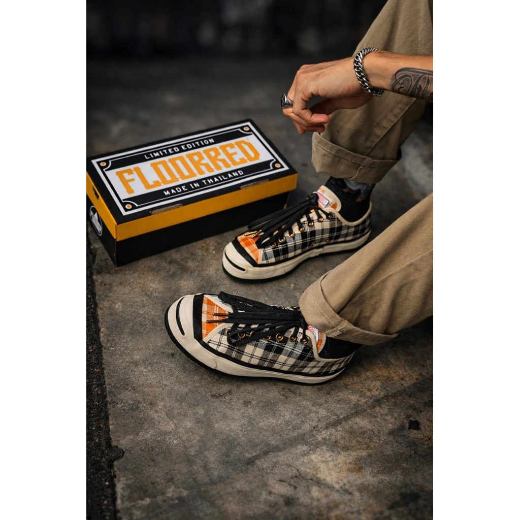 แท้ 100% สินค้าพร้อมส่ง 🇹🇭 Floorred EP.26 Scoth two tone black&Gold-orange color