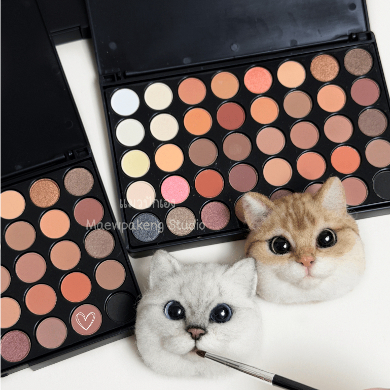 พาเลทสีตกแต่งตุ๊กตา Palette พาเลทสีฝุ่น เนื้อแมตต์  สำหรับงานแฮนเมด Needle felting