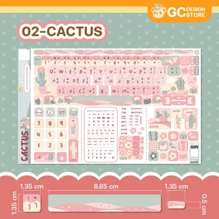 สติ๊กเกอร์ติดคีย์บอร์ด โน๊ตบุ๊ค Notebook -ไม่ทิ้งคราบกาว DIY ได้เอง เทคนิคพิเศษสีสวย ติดทน - N013-i