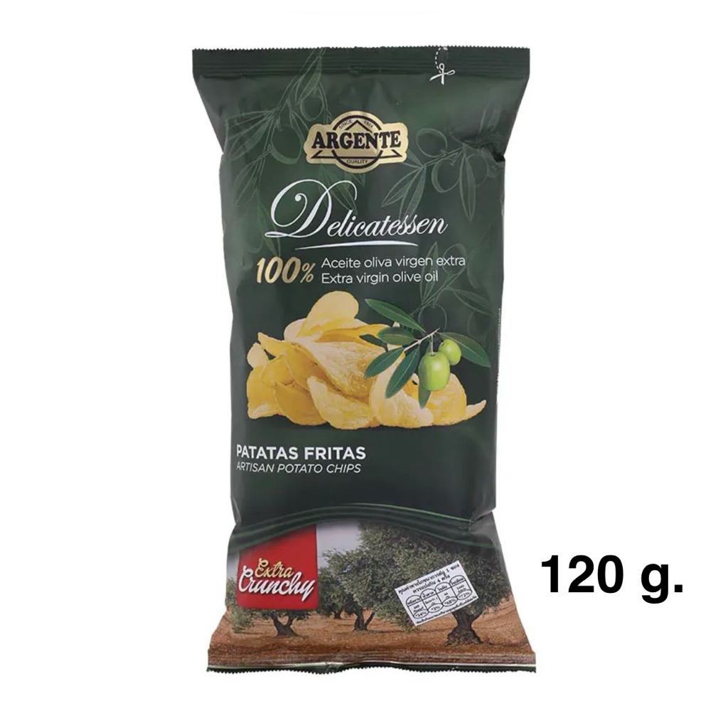 Argente Delicatessen Atisan Potato Chips/Extra Virgin Olive oil 120g/ Natur Fitness Artisan Potato C