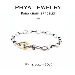 PHYA Kara Chain Bracelet (White Gold) : สร้อยข้อมือเงินแท้ ค…
