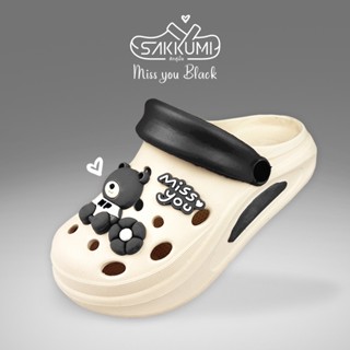 รองเท้าหัวโตพื้นนุ่มผู้หญิงลายหมี พื้นหนา 3 cm นุ่มพิเศษ Mar…