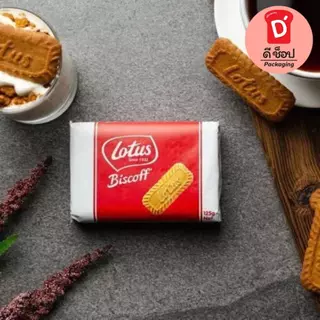 โลตัส บิสคอฟ บิสกิตคาราเมล 125g. แพ็ค 16 ชิ้น คาราเมลไลซ์ บิสกิต Biscoff Caramelised Biscuit Lotus Brand หอม กรอบ อร่อย
