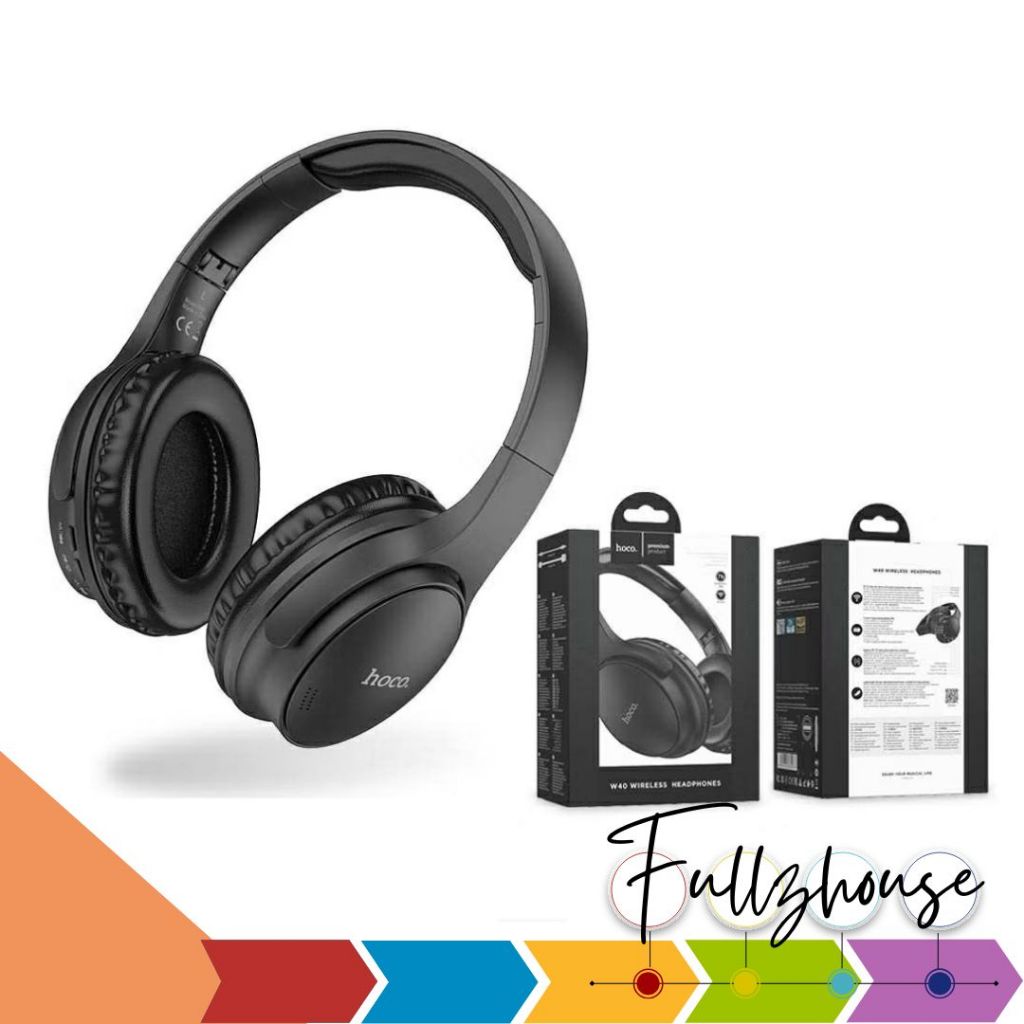 จัดส่งด่วน HOCO BLUETOOTH HEADPHONE W40 หูฟังครอบหูบลูทูธพร้อมไมค์ในตัว