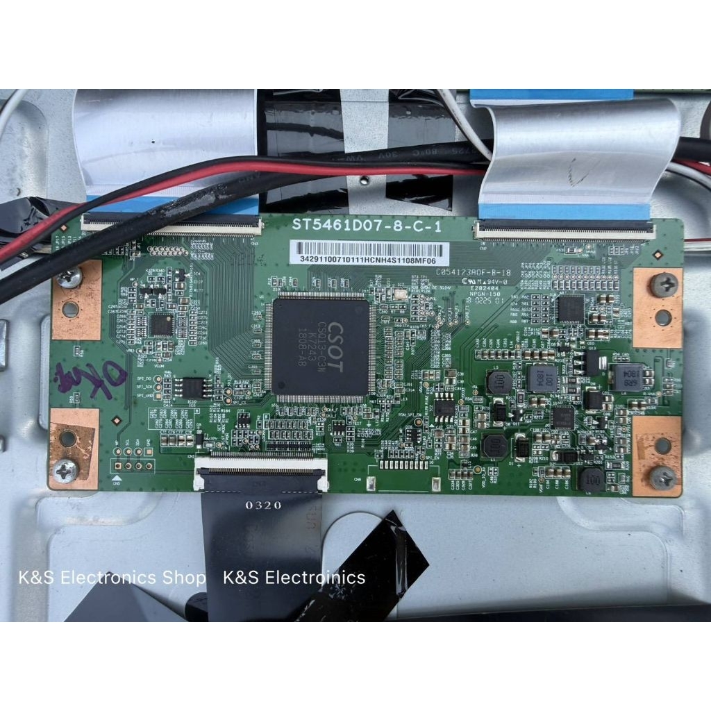 T-CON TCL รุ่น LED55C2US , LED55P62US , 55C8 พาร์ท ST5461D07-8-C-1 อะไหล่แท้/ของถอดมือสอง รับประกันส