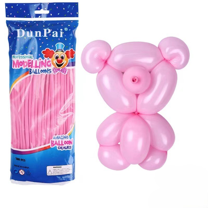ส่งจากไทย ลูกโป่งดัด (Magic Balloons) ลูกโป่ง ไส้เป็ด ลูกโป่งยาว สีด้าน 10ชิ้น 50 ชิ้น ราคา ถูกที่สุด ดีลบีเคเค แกลเลอรีภาพที่ 4