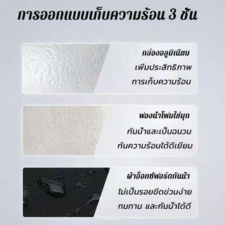 กระเป๋าส่งอาหาร 22/45/62L กันน้ำแบบหนา กล่องเก็บความร้อนเดลิเวอรี กล่องส่งอาหาร ความจุขนาดใหญ่พิเศษ