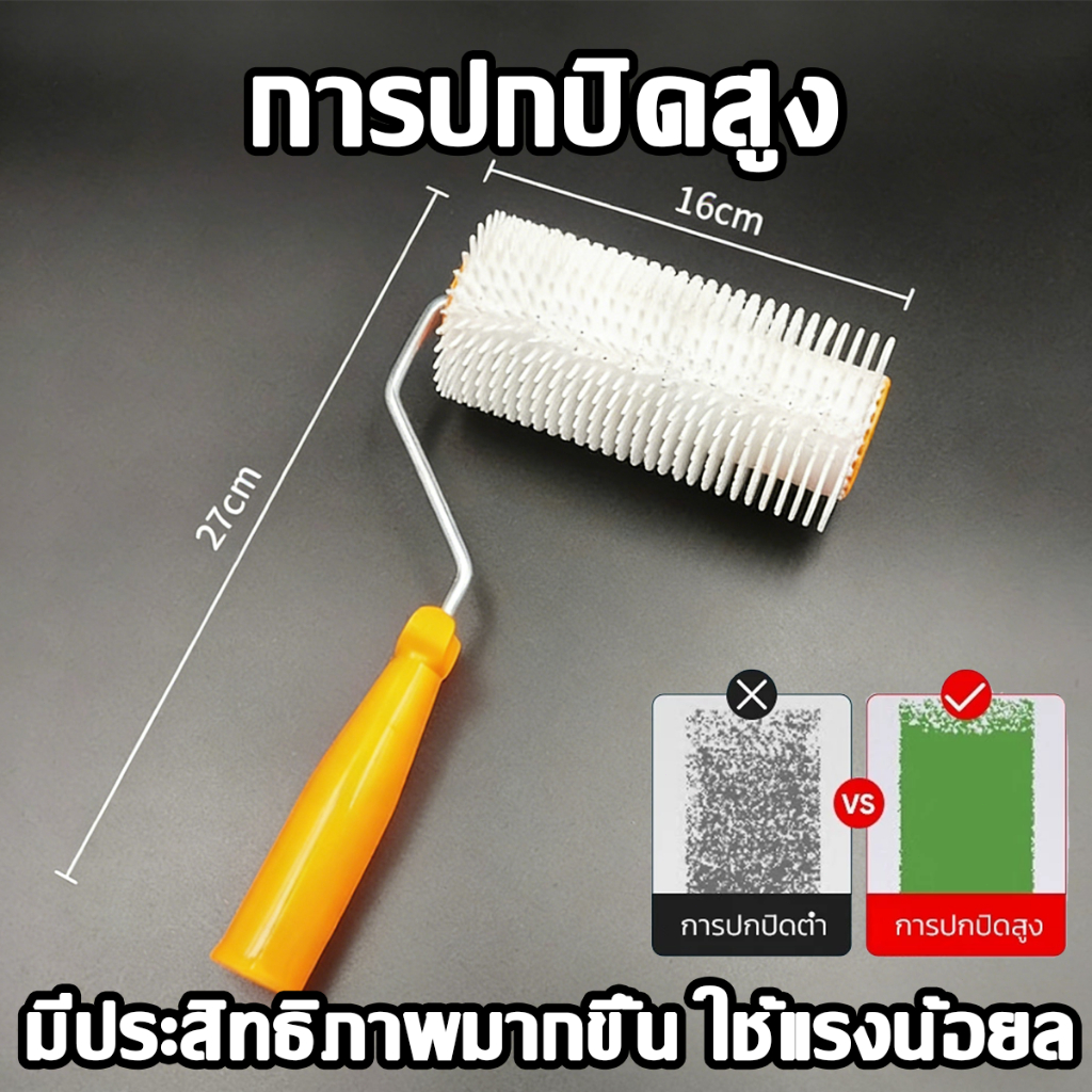ลูกกลิ้งทาสีพร้อมด้ามจับ ชนิดคอตตอน ลูกกลิ้ง ทาสี แปรงทาสี ลูกกลิ้งสี