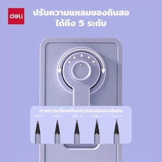 (Nusign) เครื่องเหลาดินสอ รุ่น NS077 ป้อนดินสออัตโนมัติ ดีไซน์เรียบหรู (5สี/จำหน่าย 1 เครื่อง)