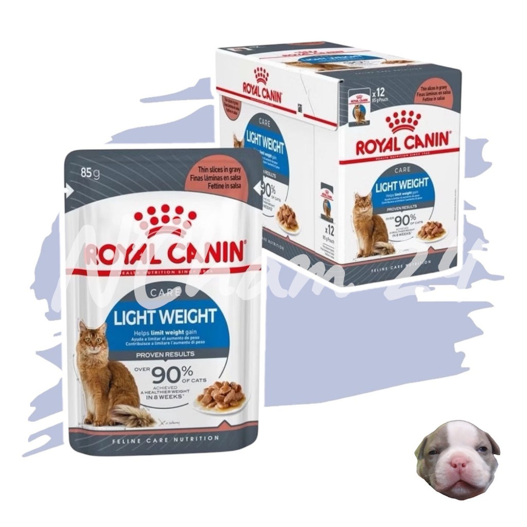 [12 ซอง] Royal Canin Light Weight Care Pouch Jelly อาหารเปียกแมวโต ควบคุมน้ำหนัก อายุ12เดือนขึ้นไป (เจลลี่, โรยัล คานิน)